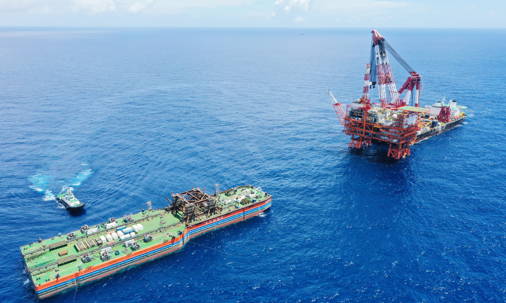 據了解，恩平18-6平臺建成投用后，標志著恩平油田群新建項目全部海上平臺建設完成。該油田群海上生產設施達到9座。